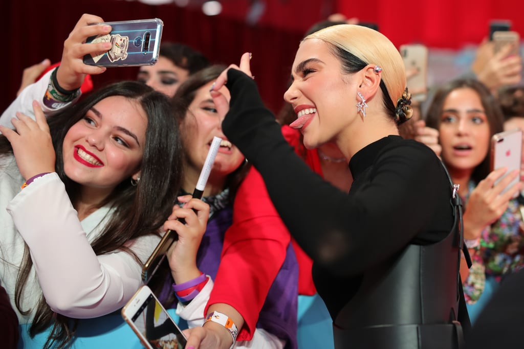 Pictures of Dua Lipa at the 2019 MTV EMAs in Spain