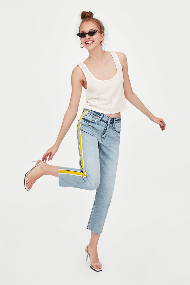 Zara Authentic Hi-Rise Straight Leg Jeans