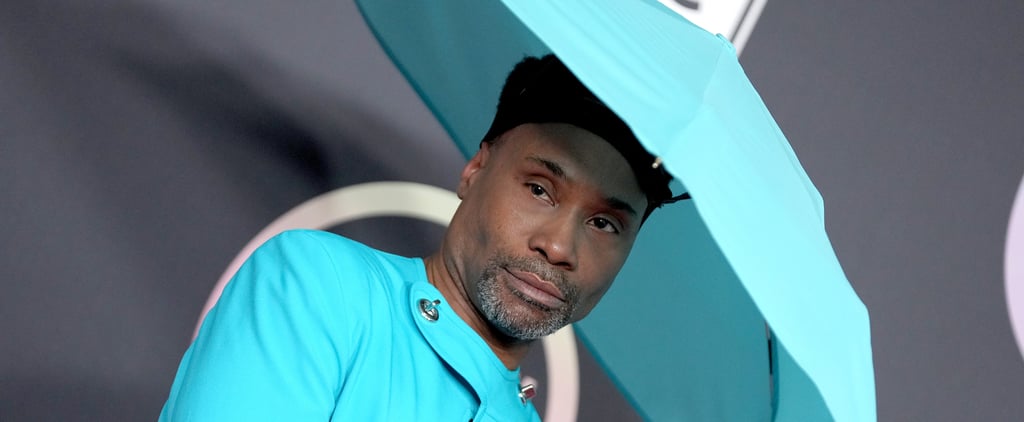 Billy Porter's Blue Suit and Umbrella Hat at the 2021 AMAs