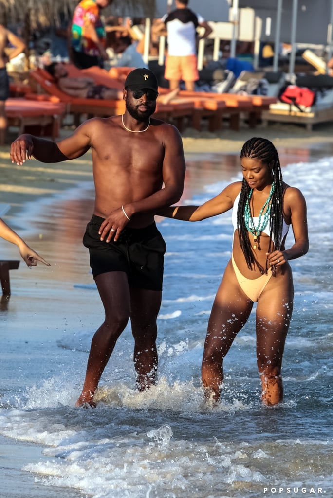 Dwyane Wade and Gabrielle Union in Greece August 2017
