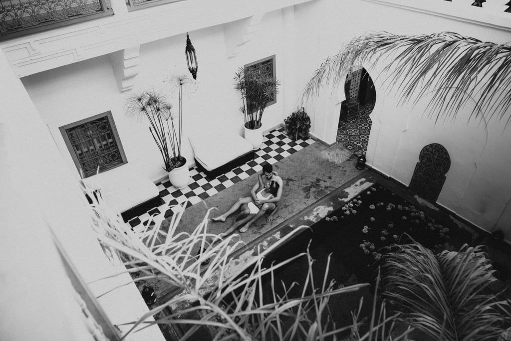 Sexy Moroccan Pool Couples Photo Shoot
