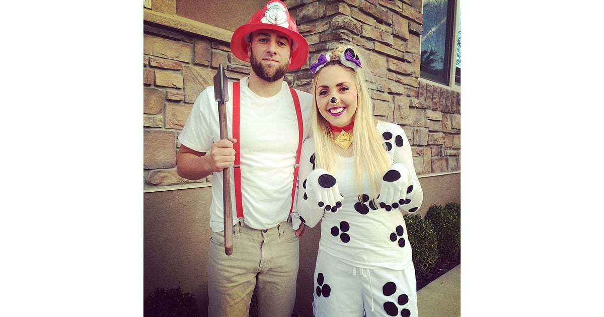Dalmatian and Firefighter | Simple Halloween Costumes For Couples ...