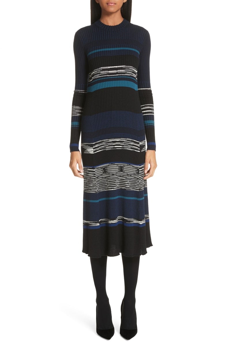 Proenza Schouler Stripe Knit Midi Dress