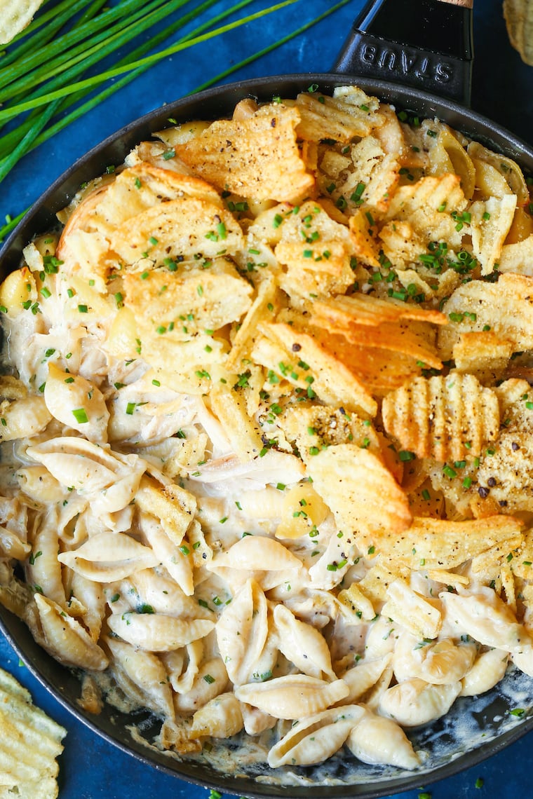 French Onion Chicken Noodle Casserole