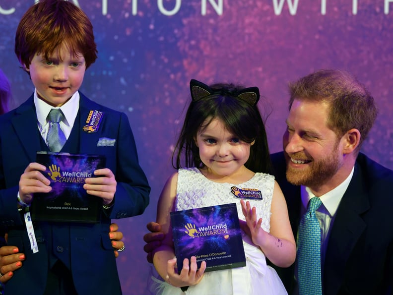When He Got Up on Stage With Kids at the WellChild Awards