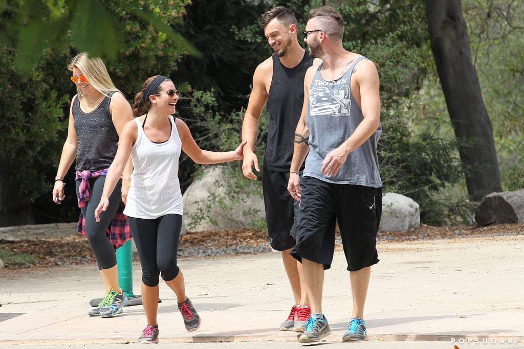 Lea Michele and Matthew Paetz Hold Hands | Pictures