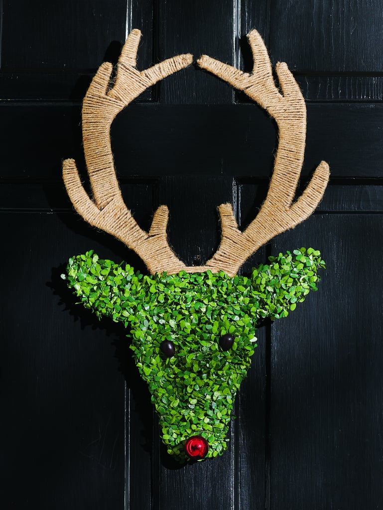 Boxwood Reindeer Swag