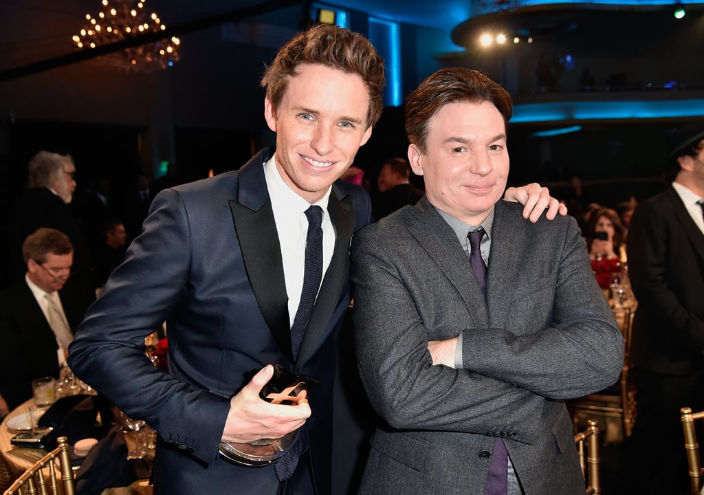 Eddie Redmayne and Mike Myers Eddie Redmayne and Mike Myers
