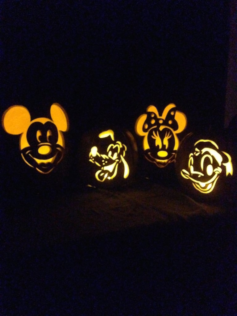 From Mickey to Donald Duck, classic Disney character pumpkins will be the envy of your illuminated porch.