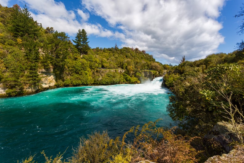 Visit the Huka Falls in New Zealand