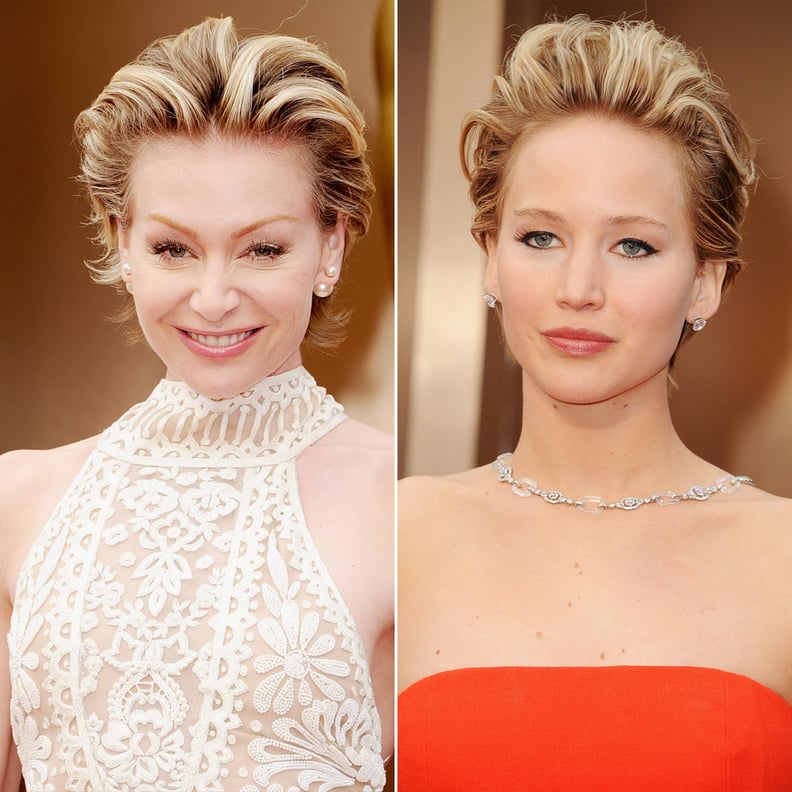 Portia de Rossi and Jennifer Lawrence