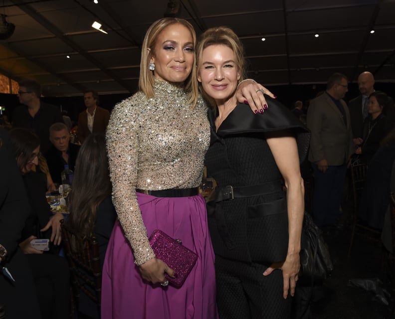 Jennifer Lopez and Renée Zellweger at the 2020 Spirit Awards