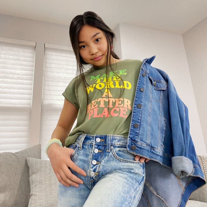 old navy jean jacket girl