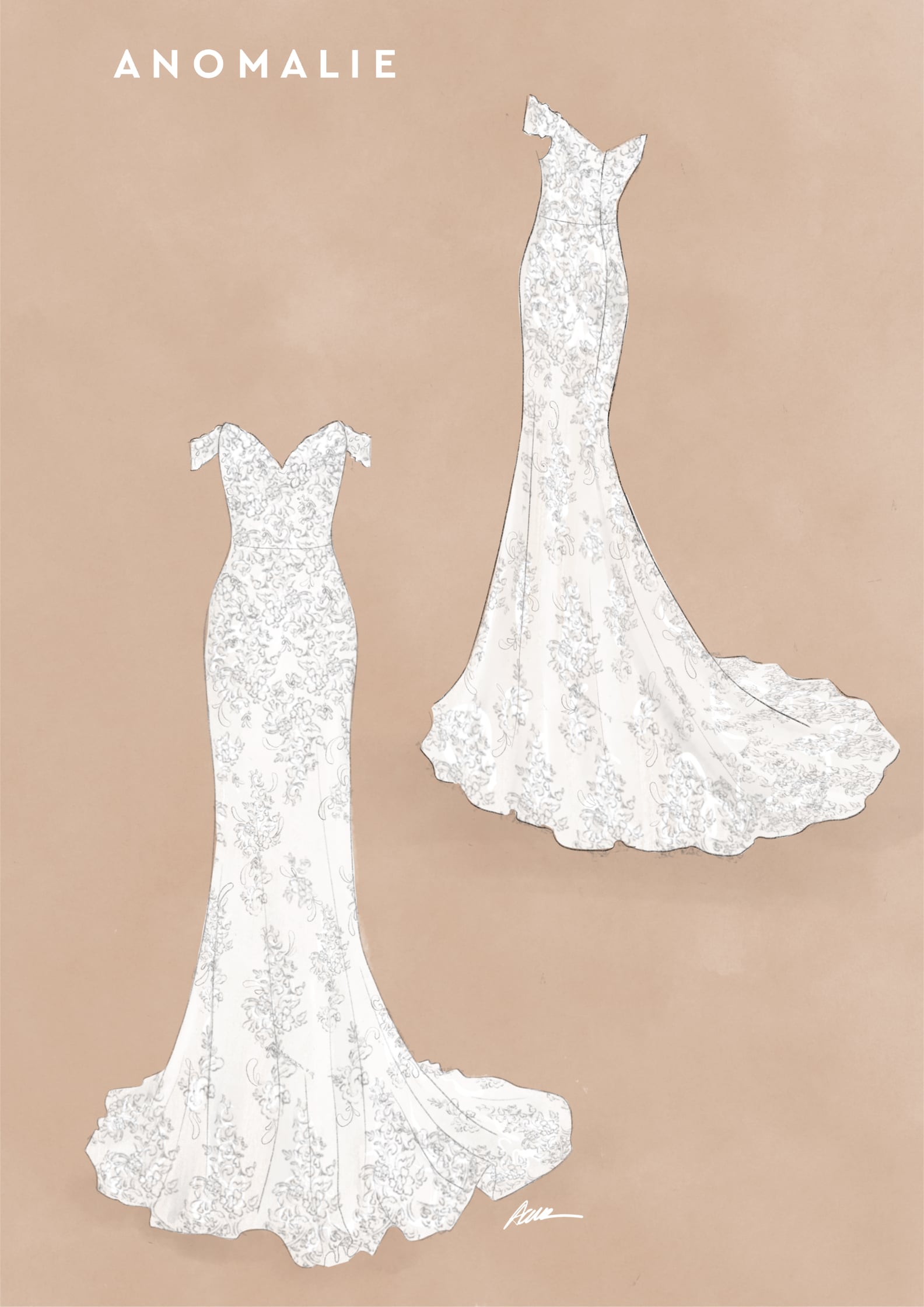 Brides Who Designed Their Own Wedding Dresses on Anomalie | PS Fashion