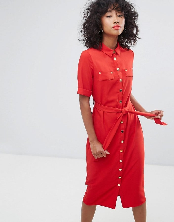 Red shirt dress uk