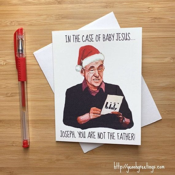 "You Are NOT the Father" Christmas Card