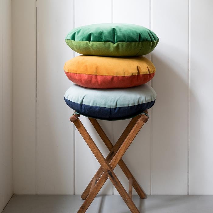 Velvet + Wool Circle Pillow