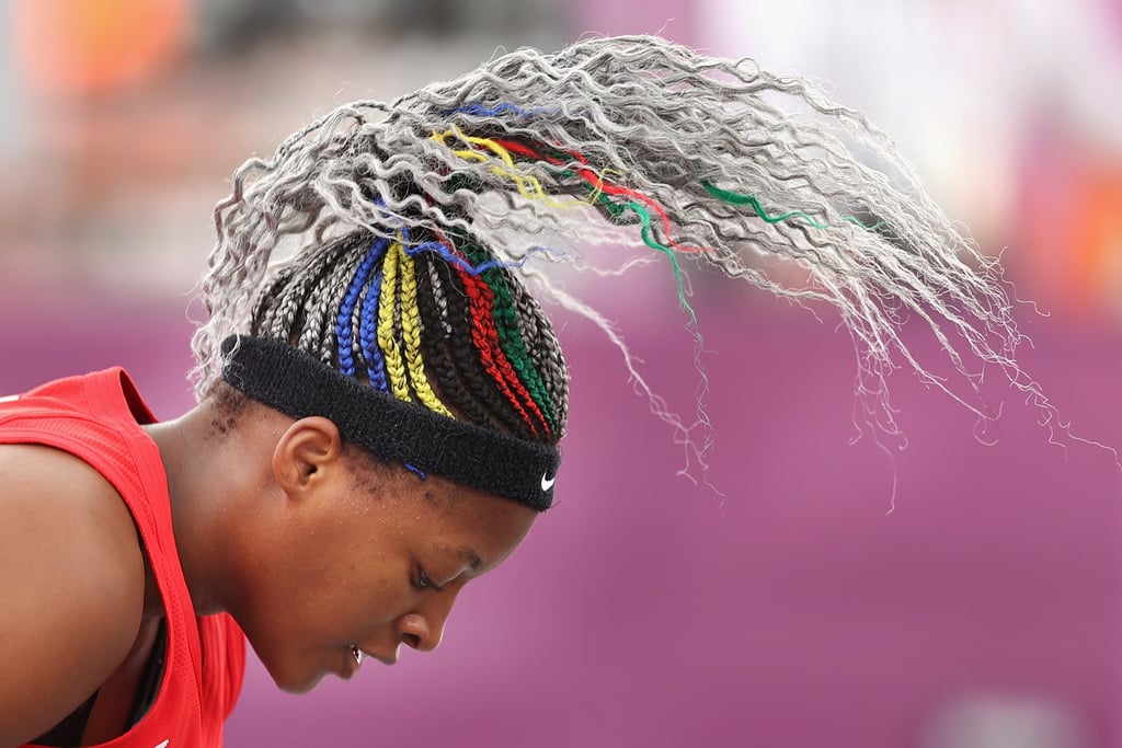 Stephanie Mawuli's Olympic-Themed Box Braids