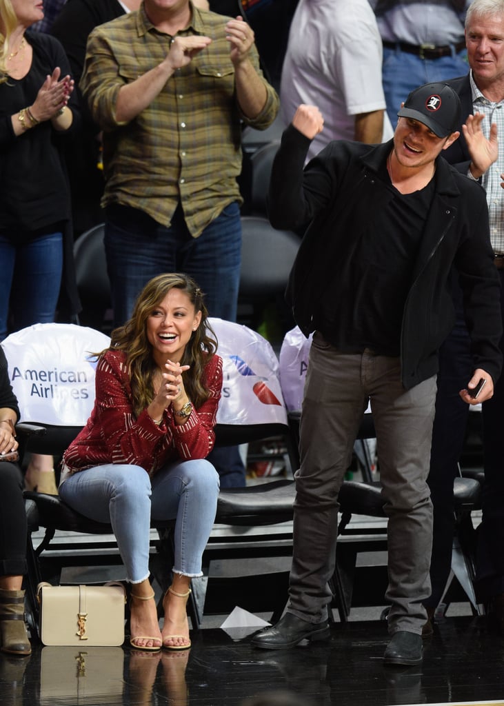 Nick and Vanessa Lachey at Clippers Game March 2016