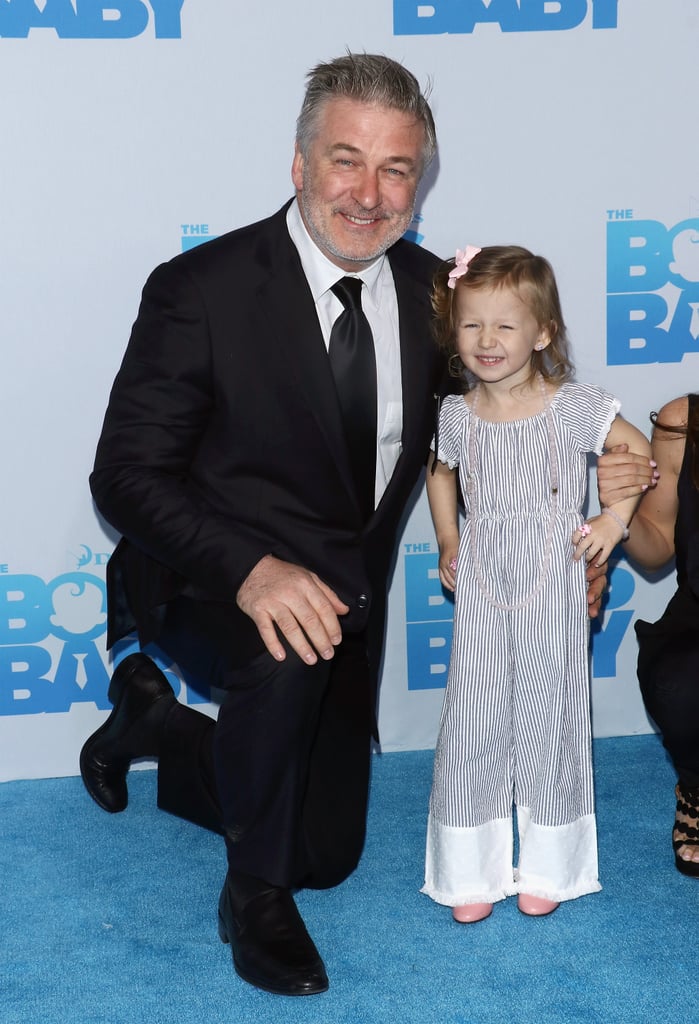 Alec Baldwin and His Family at Boss Baby Premiere March 2017