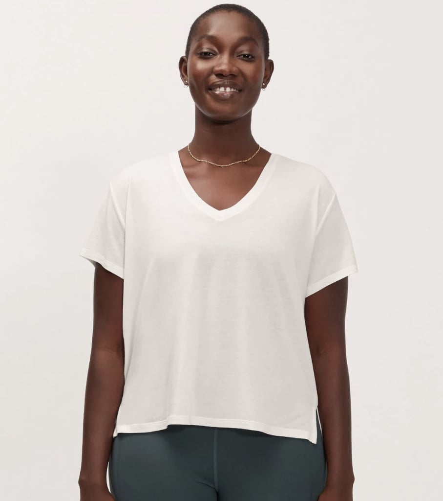 Girlfriend Collective Eva V-Neck Tee