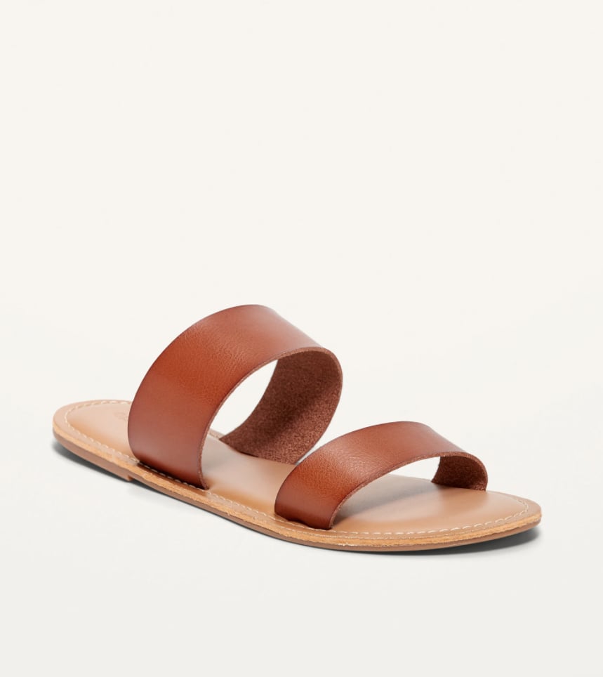 Faux-Leather Sandals