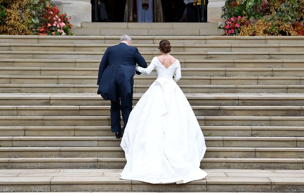 Prince Andrew Helping Eugenie With Her Wedding Dress Video