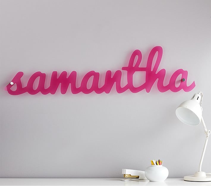 A Light-Up Sign: Personalized Acrylic Wall Letters