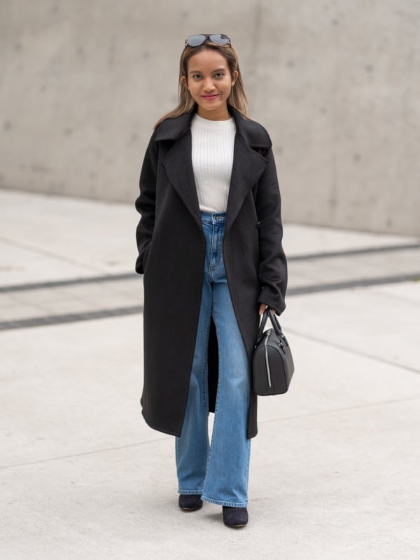 Fashion Coats Floor-Length Coats Escada Couture Floor-Lenght Coat dark blue elegant 
