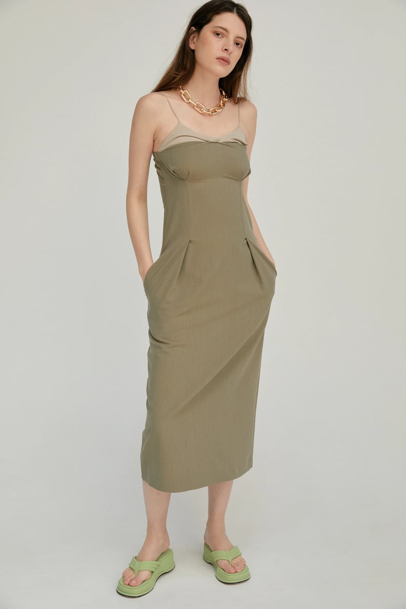 A Minimal Design: Source Unknown Twist Bustier Dress