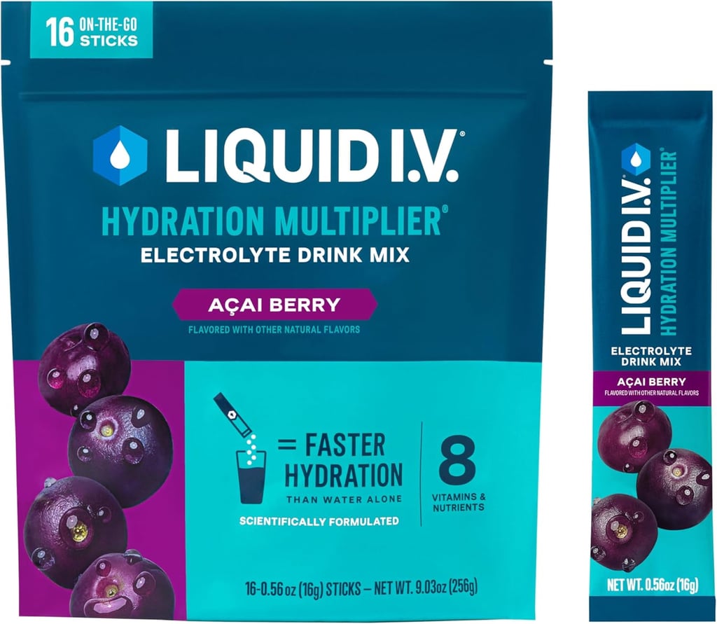Liquid I.V.® Hydration Multiplier  ($17, originally $25)
Whether you're recovering from a workout or just need a flavorful boost, this stuff delivers — and tastes way better than you'd expect. Each stick is loaded with electrolytes and makes plain water actually fun to drink.