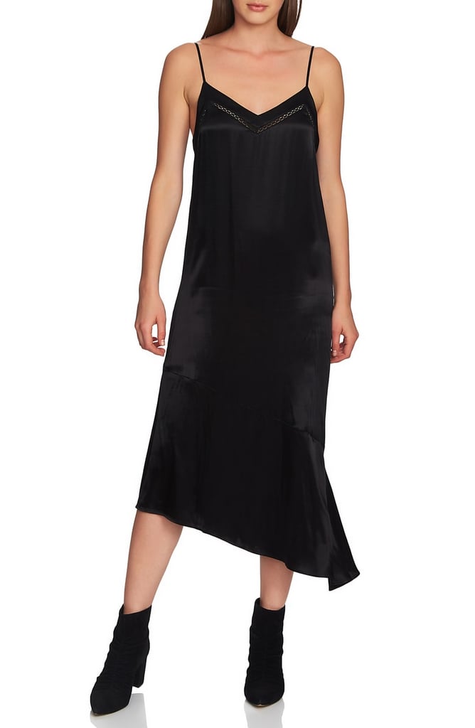 1.STATE Soft Satin Midi Slipdress