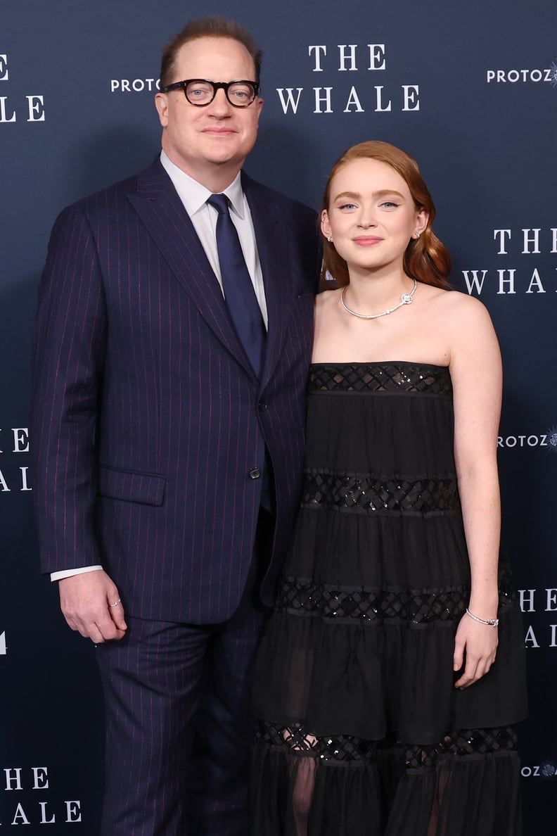 Brendan Fraser and Sadie Sink at "The Whale" Premiere