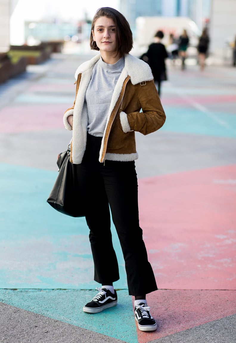 Denim jacketskinnyOldskool Vans  Long socks outfit, White vans outfit,  Jeans and vans