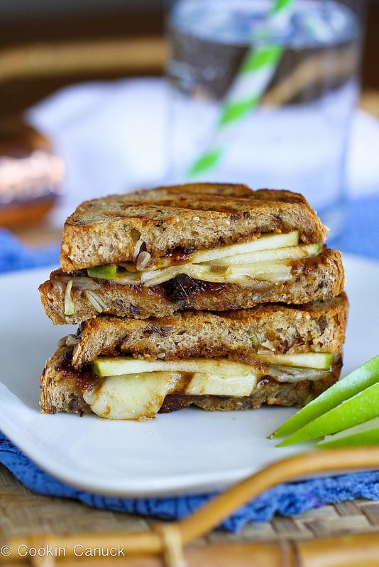 Gruyère, Apples, and Fig Panini