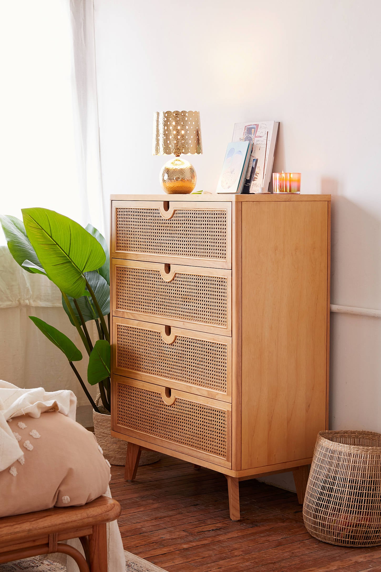 Marte Tall Dresser 90 Wonderfully Woven And Rustic Rattan