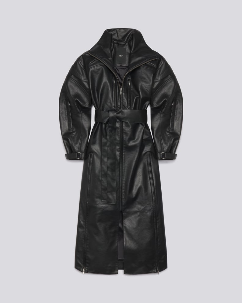 Khy Faux Leather Trench