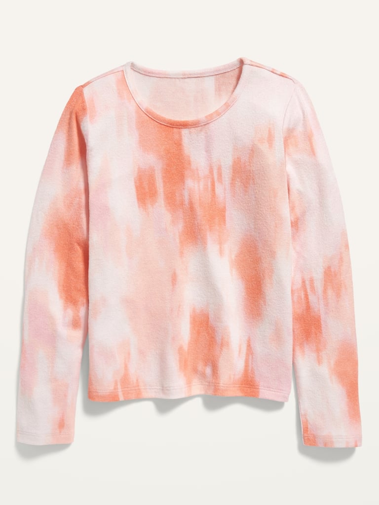 Cosy Tie-Dye Cropped Pullover Sweater