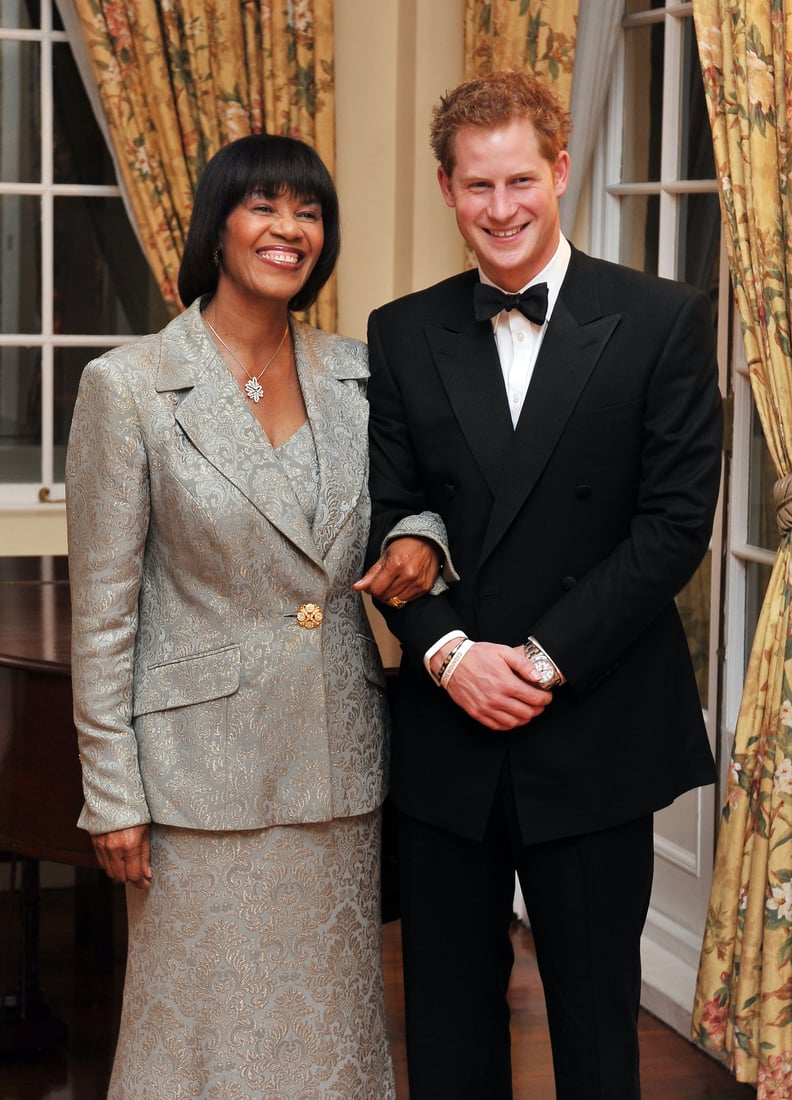 March 2012: Prince Harry and Former Jamaican Prime Minister Portia Simpson-Miller During the Diamond Jubilee Tour