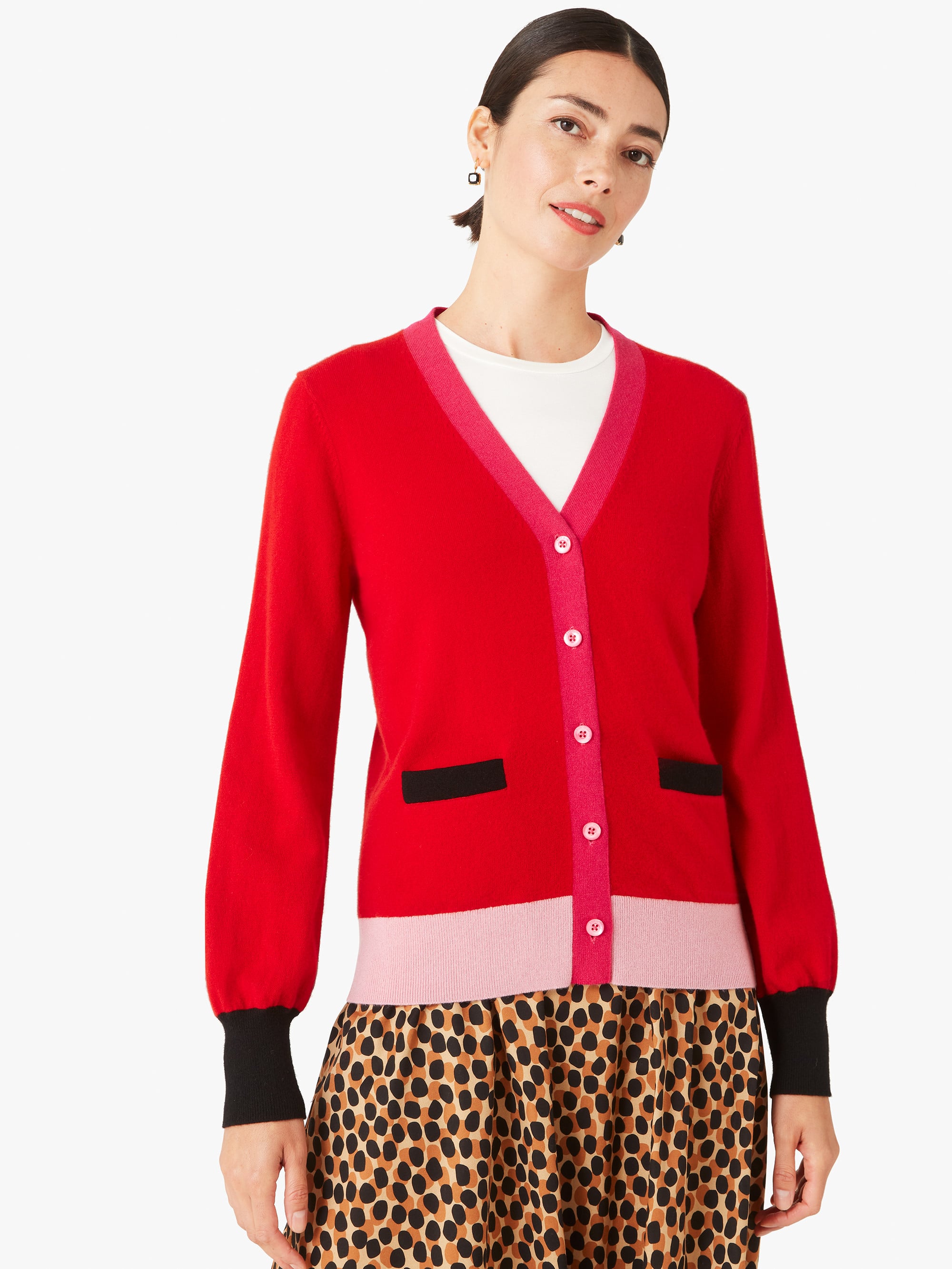 Cozy and Chic: Colorblock Cashmere Gallery Cardigan | Plaid and Leopard  Print Galore! Kate Spade NY Just Released a Gorgeous New Fall Collection |  POPSUGAR Fashion Photo 11