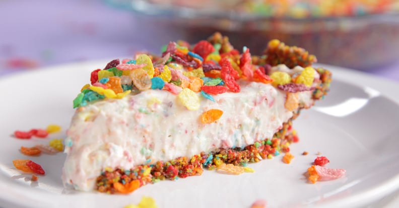 No-Bake Fruity Pebbles Cheesecake Pie