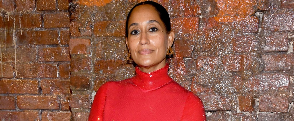 Tracee Ellis Ross Wears a Red Sequined Bottega Veneta Dress