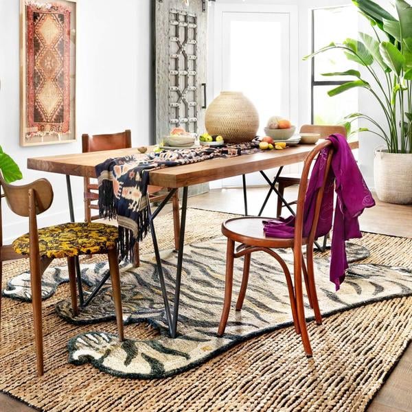 Feroz Silver Tiger Rug by Justina Blakeney X Loloi