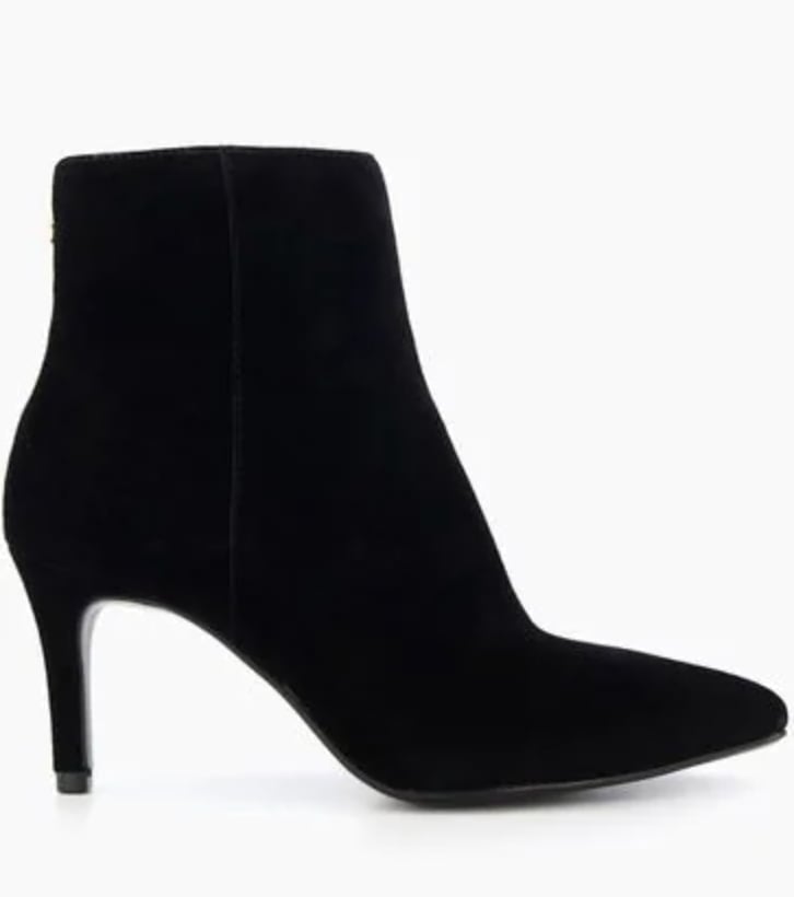 Dune black online suede ankle boots