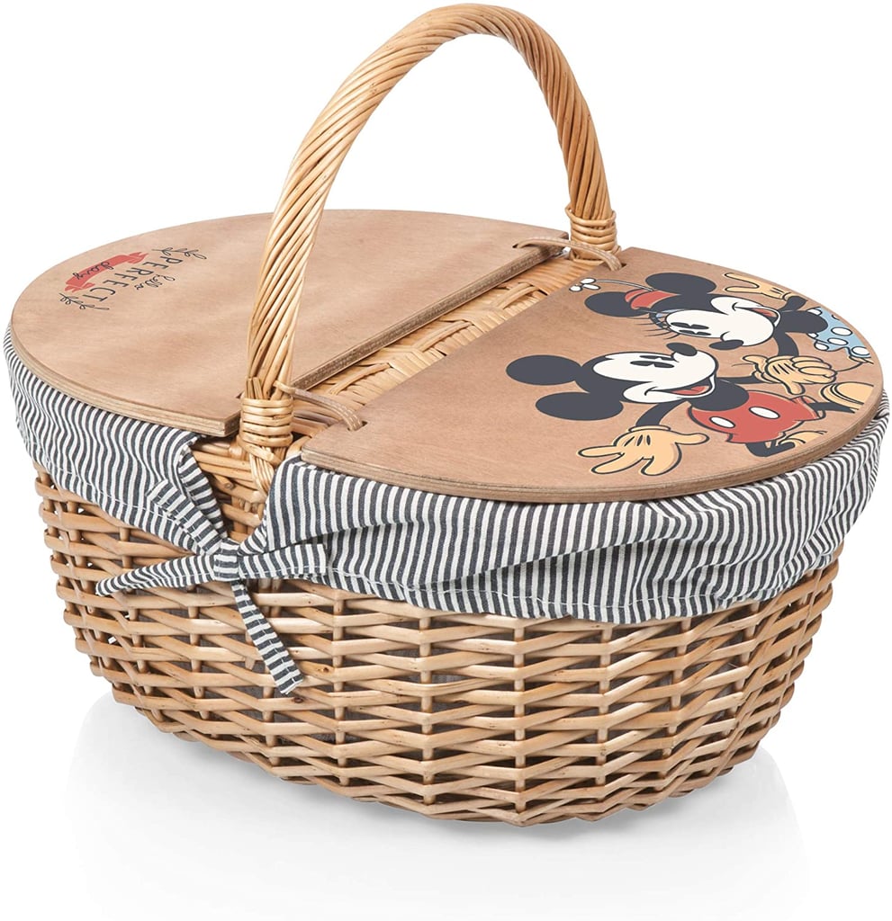 Picnic Time Disney Classics Mickey and Minnie Mouse Country Basket with Liner