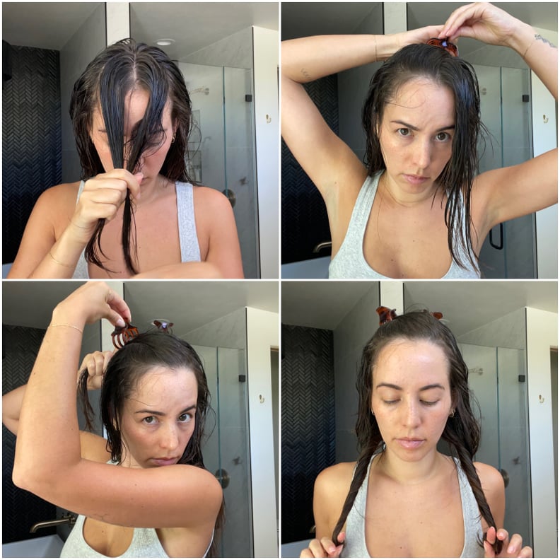 air dry hair hack, air dry tutorial