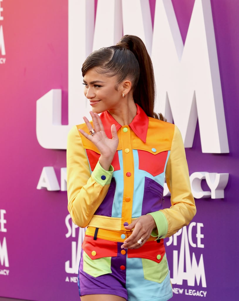 See Zendaya's Moschino Outfit at the Space Jam 2 Premiere