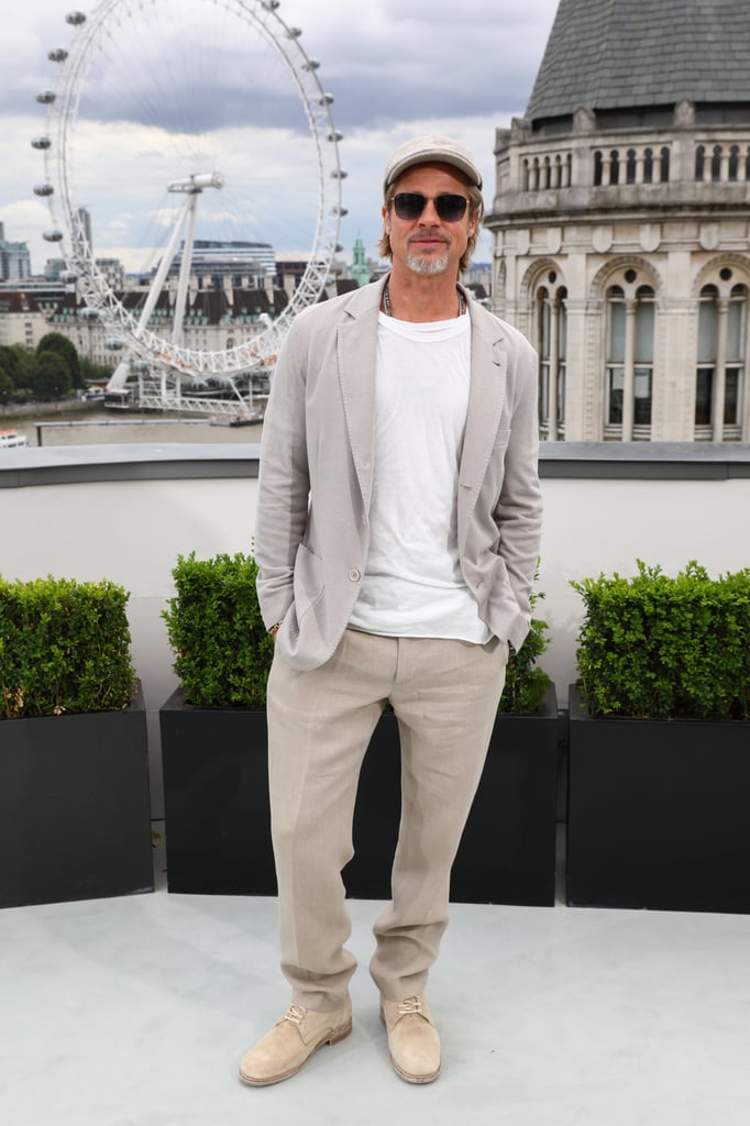 Brad Pitt at the London photocall of Once Upon a Time in Hollywood.