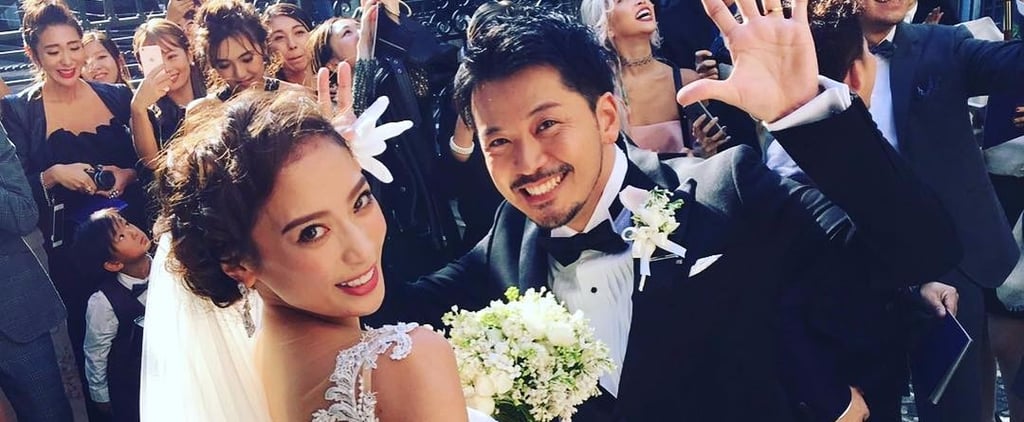 Model Sun Wei's Galia Lahav Wedding Dress