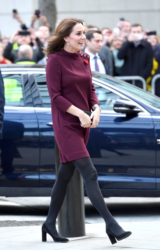 Meghan Markle's Burgundy Dress November 2018